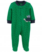 Turtle 2-Way Zip Cotton Sleep & Play