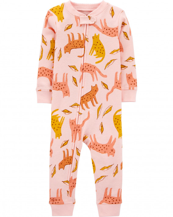 Piece Certified Organic Snug Fit Cotton Footless PJs