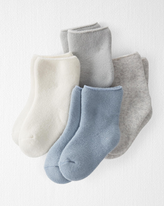 4-Pack Organic Cotton Terry Socks