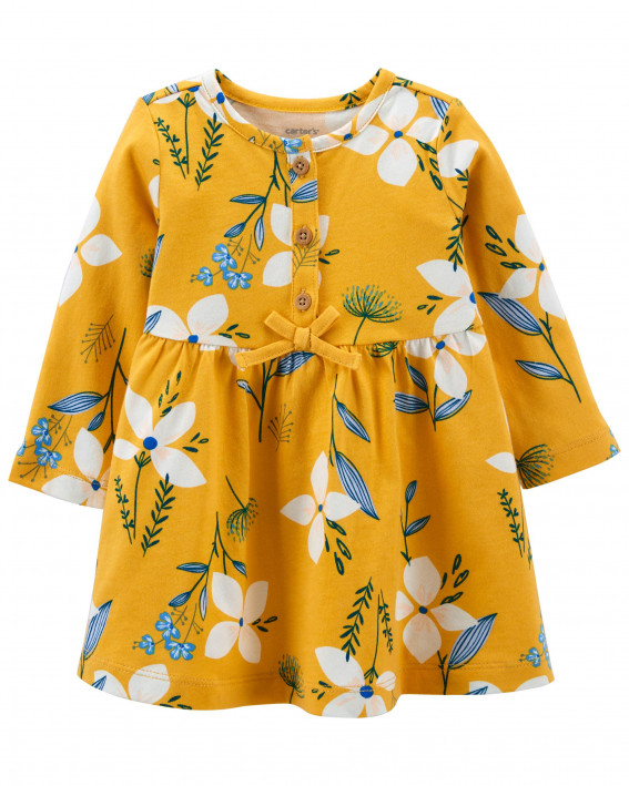 Floral Long-Sleeve Dress
