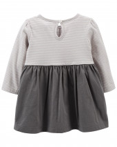 Panda Long-Sleeve Jersey Dress