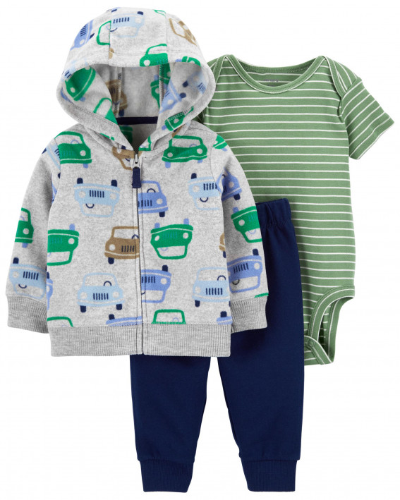 3-Piece Car Little Jacket Set