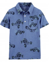 Boy's Truck Short Sleeve Polo