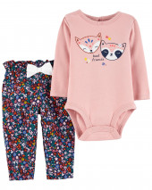 2-Piece Fox Bodysuit Pant Set