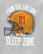 4-Piece Football 100% Snug Fit Cotton PJs