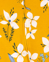 Floral 2-Way Zip Cotton Sleep & Play