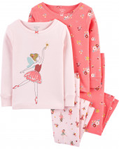 4-Piece 100% Snug Fit Cotton PJs