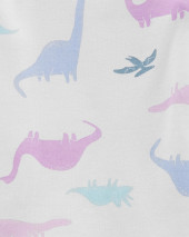 4-Piece Dinosaur 100% Snug Fit Cotton PJs