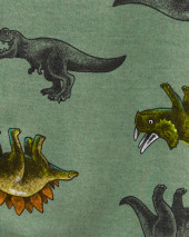 1-Piece Dinosaur 100% Snug Fit Cotton Footie PJs