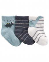 3-Pack Dinosaur Booties