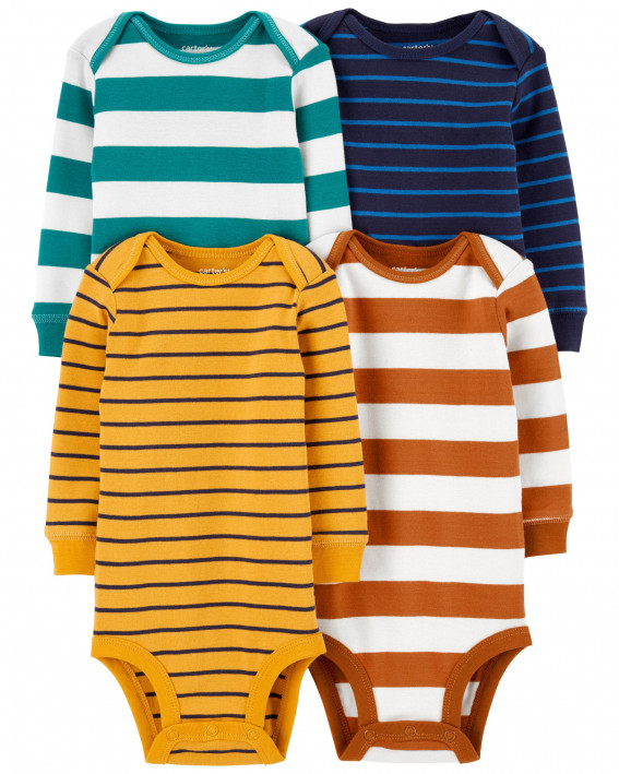 4-Pack Long-Sleeve Original Bodysuits