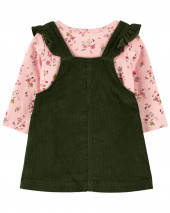 3-Piece Floral Tee & Jumper Set