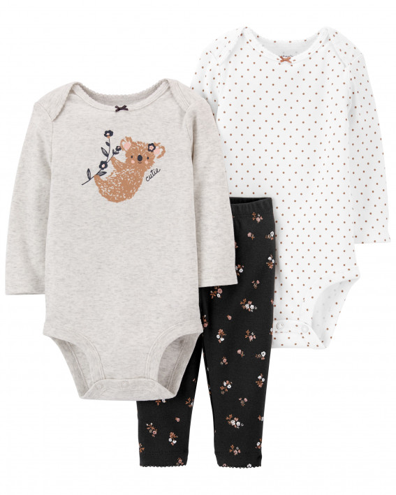 3-Piece Koala Outfit Set