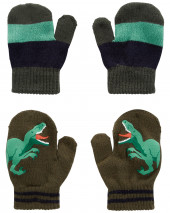 2-Pack Dinosaur Gripper Mittens