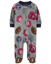 Sports Zip-Up Fleece Sleep & Play