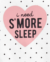 4-Piece S'mores 100% Snug Fit Cotton PJs
