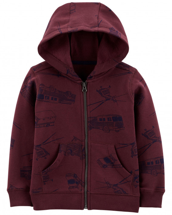 Zip-Up Fleece Hoodie