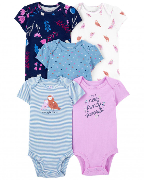 5-Pack Short-Sleeve Bodysuits
