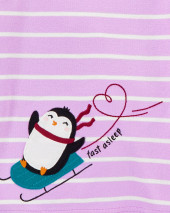4-Piece Penguin 100% Snug Fit Cotton PJs