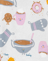 4-Piece Cupcake 100% Snug Fit Cotton PJs