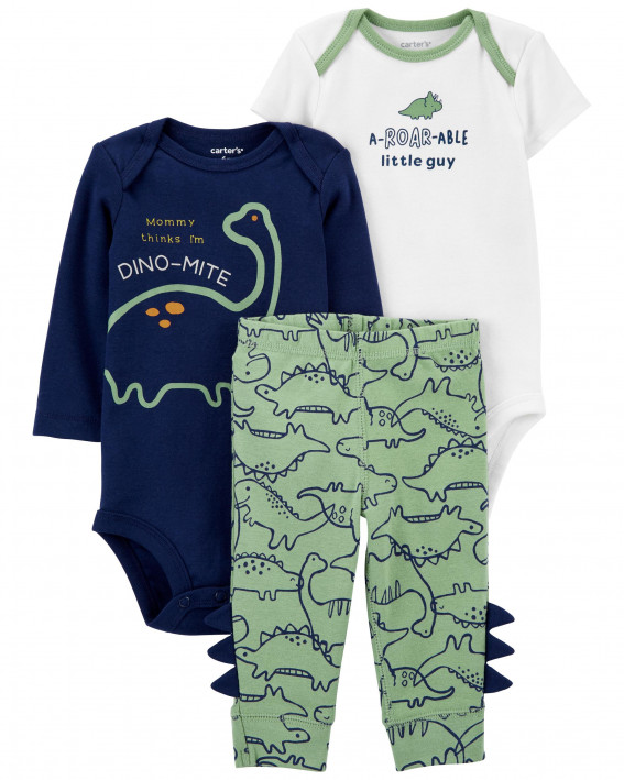 3-Piece Dinosaur Outfit Set