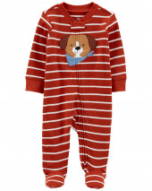 Baby Dog Zip-Up Cotton Sleep & Play
