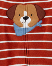Baby Dog Zip-Up Cotton Sleep & Play