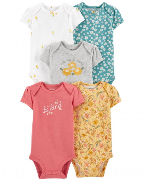 Baby 5-Pack Short-Sleeve Original Bodysuits