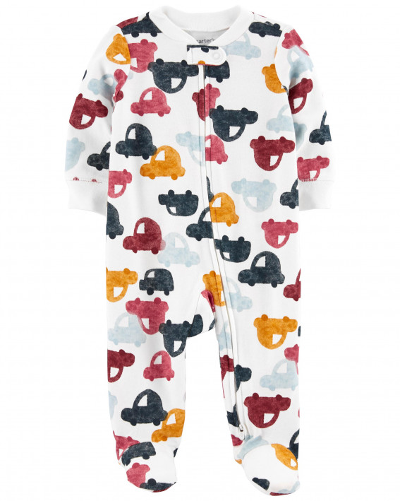 Baby Cars 2-Way Zip Cotton Sleep & Play