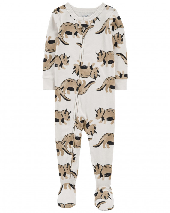 Baby 1-Piece Dinosaur 100% Snug Fit Cotton Footie PJs