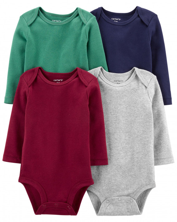 Multi Baby 4-Pack Long-Sleeve Original Bodysuits
