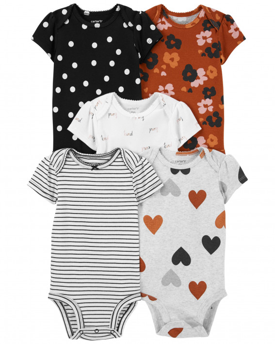 Baby 5-Pack Short-Sleeve Bodysuits