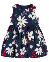 NAVY Baby Floral Sateen Dress