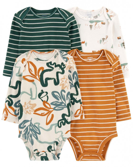 Carter's Erkek Bebek Uzun Kollu 4'lü Body Set 1P880110
