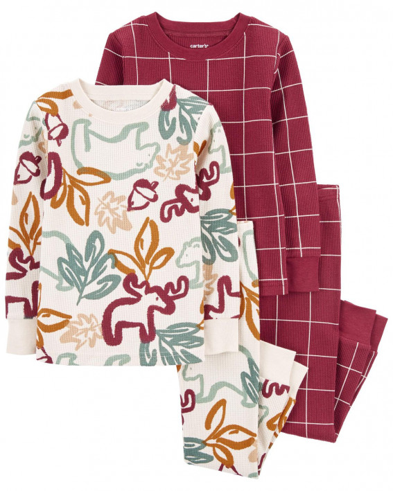Uşaq 2 Dest Parçalı Woodlands Pambıq Qarışığı Pijama